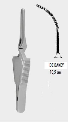 Атравматичний затискач ДЕБЕЙКІ (DEBAKEY) типу бульдог, 10,5 см (cm)